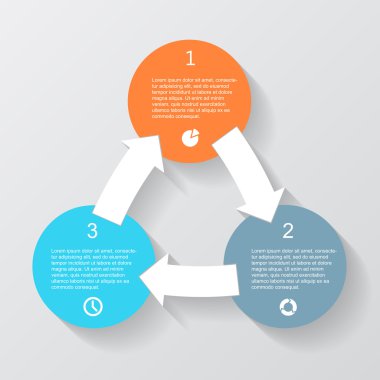 iş projesi için modern vektör bilgi grafiği