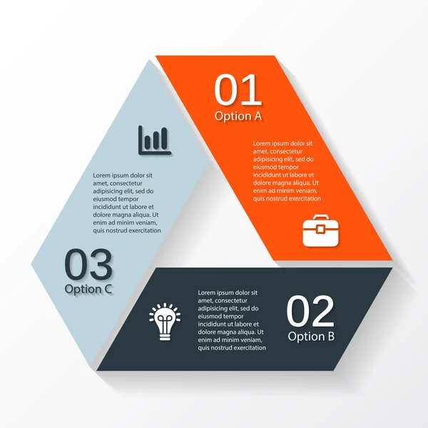 Moderno gráfico de información vectorial para proyecto empresarial — Vector de stock