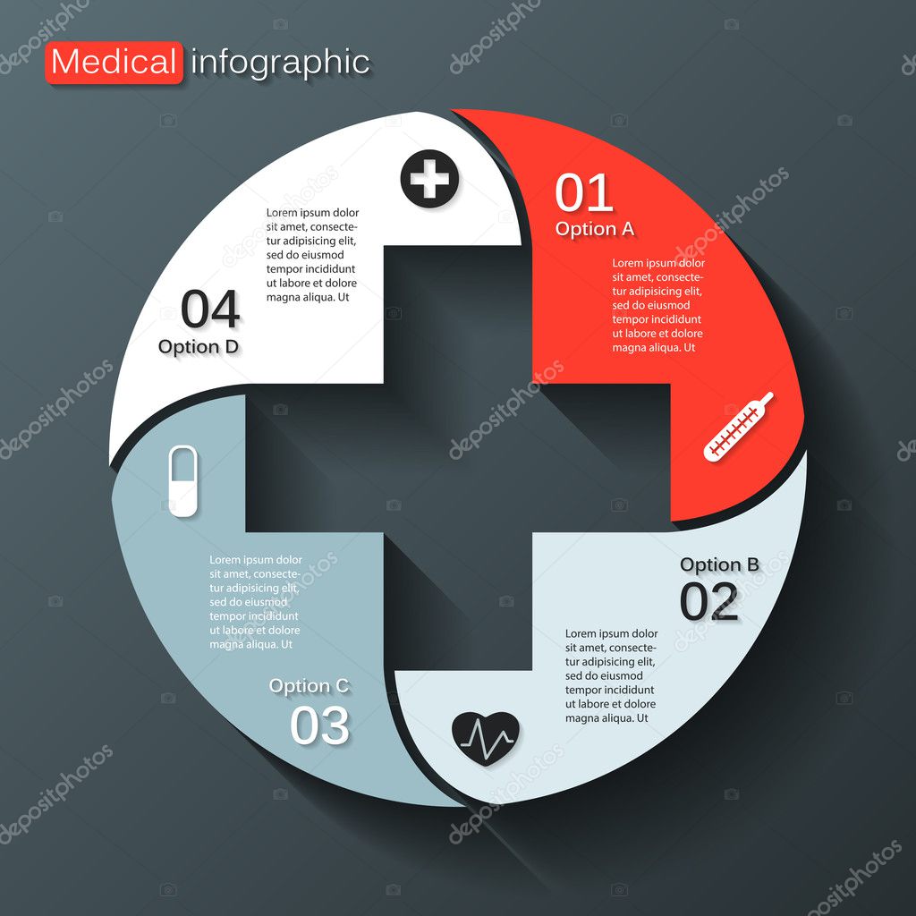Modern vector template for your medical project