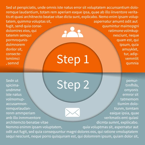 Modern vector info graphic for business project — Stock Vector