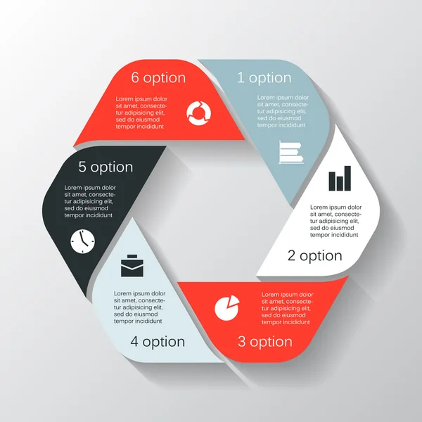 Moderno gráfico de información vectorial para proyecto empresarial — Vector de stock