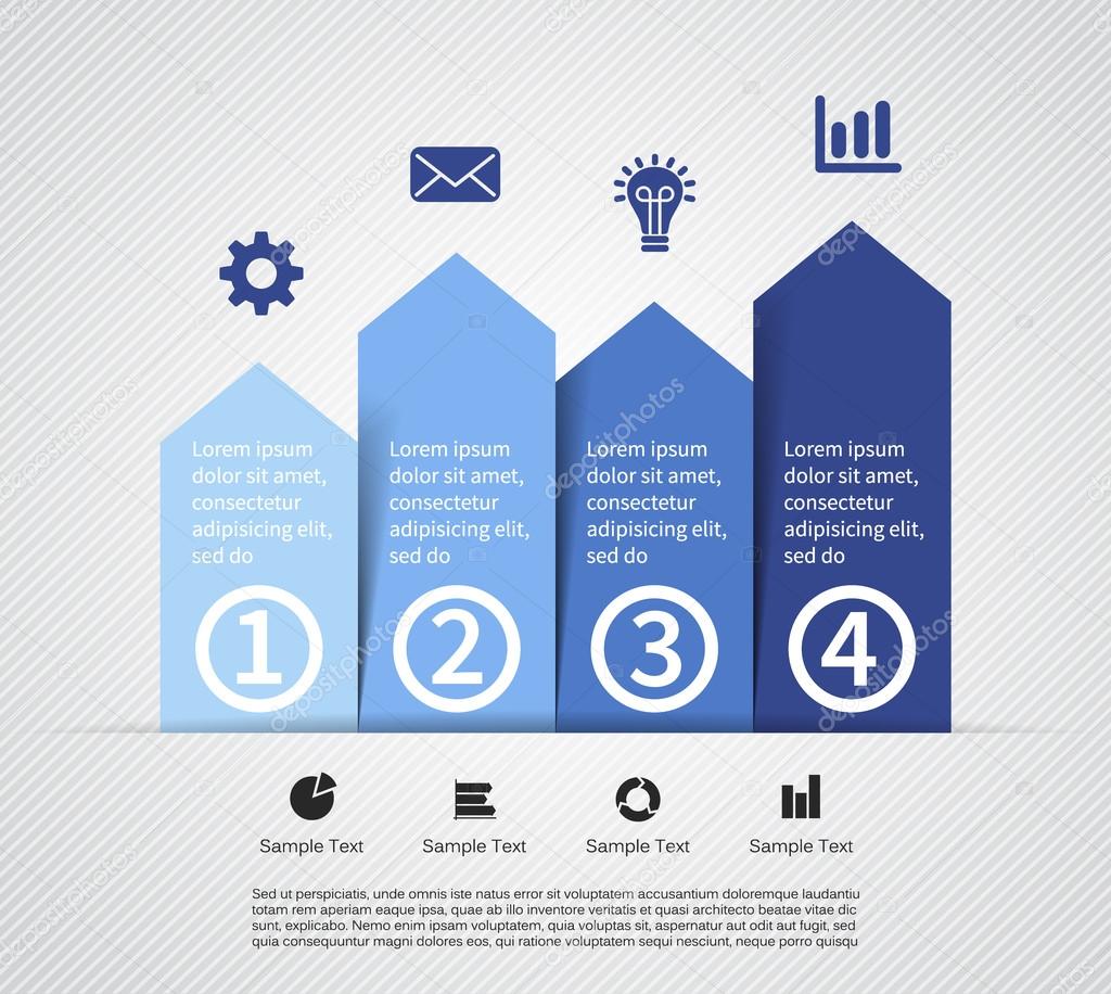 Modern vector info graphic for business project