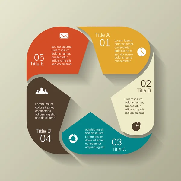 Plantilla vectorial moderna para su proyecto empresarial — Archivo Imágenes Vectoriales