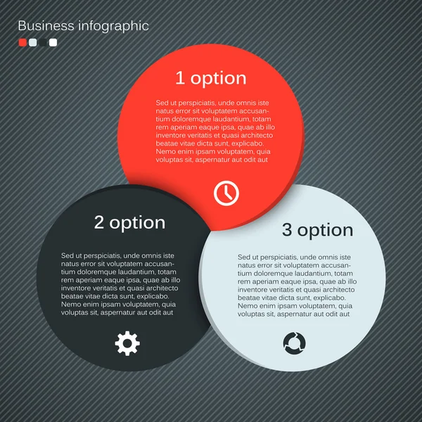 Moderno gráfico de información vectorial para proyecto empresarial — Vector de stock