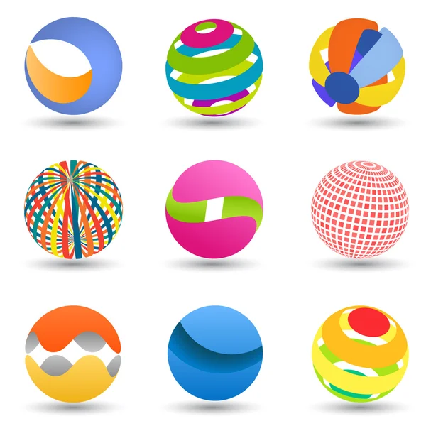 Abstracte creatieve bollen — Stockvector