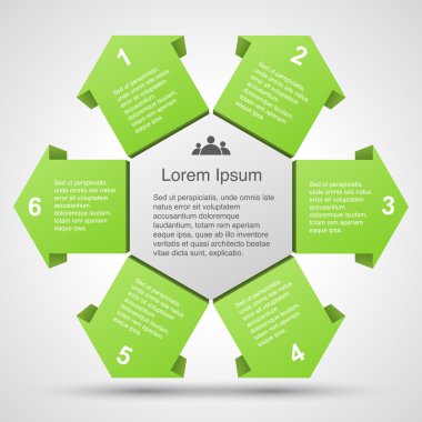 iş projesi için modern vektör bilgi grafiği