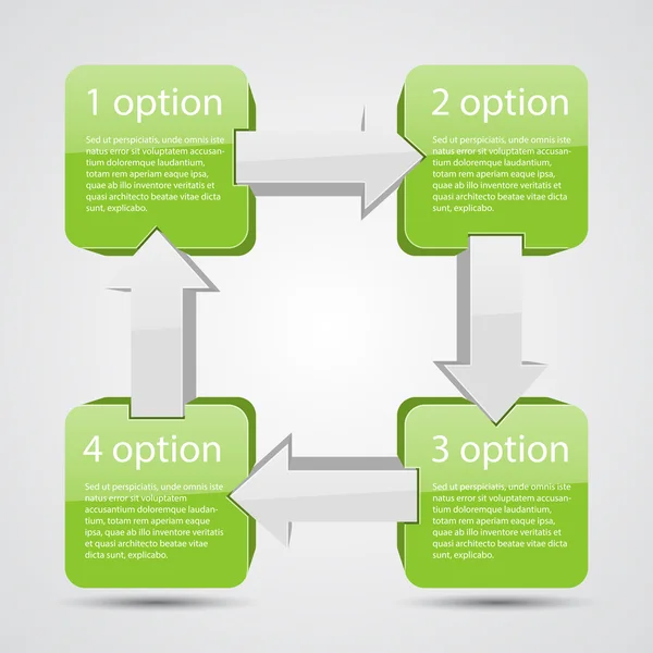 Moderno gráfico de información vectorial para proyecto empresarial — Vector de stock