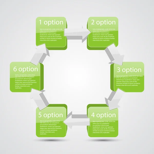 Moderno gráfico de información vectorial para proyecto empresarial — Vector de stock