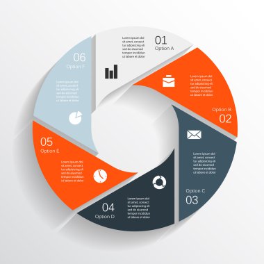 iş projesi için modern vektör bilgi grafiği