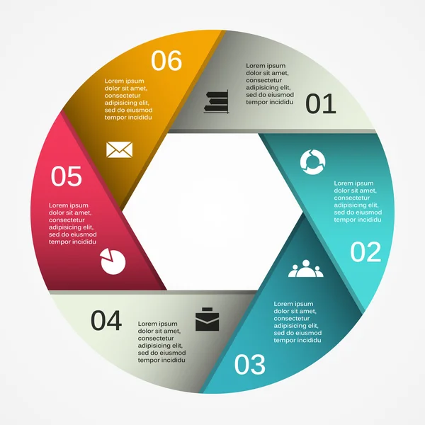 Moderno gráfico de información vectorial para proyecto empresarial — Archivo Imágenes Vectoriales