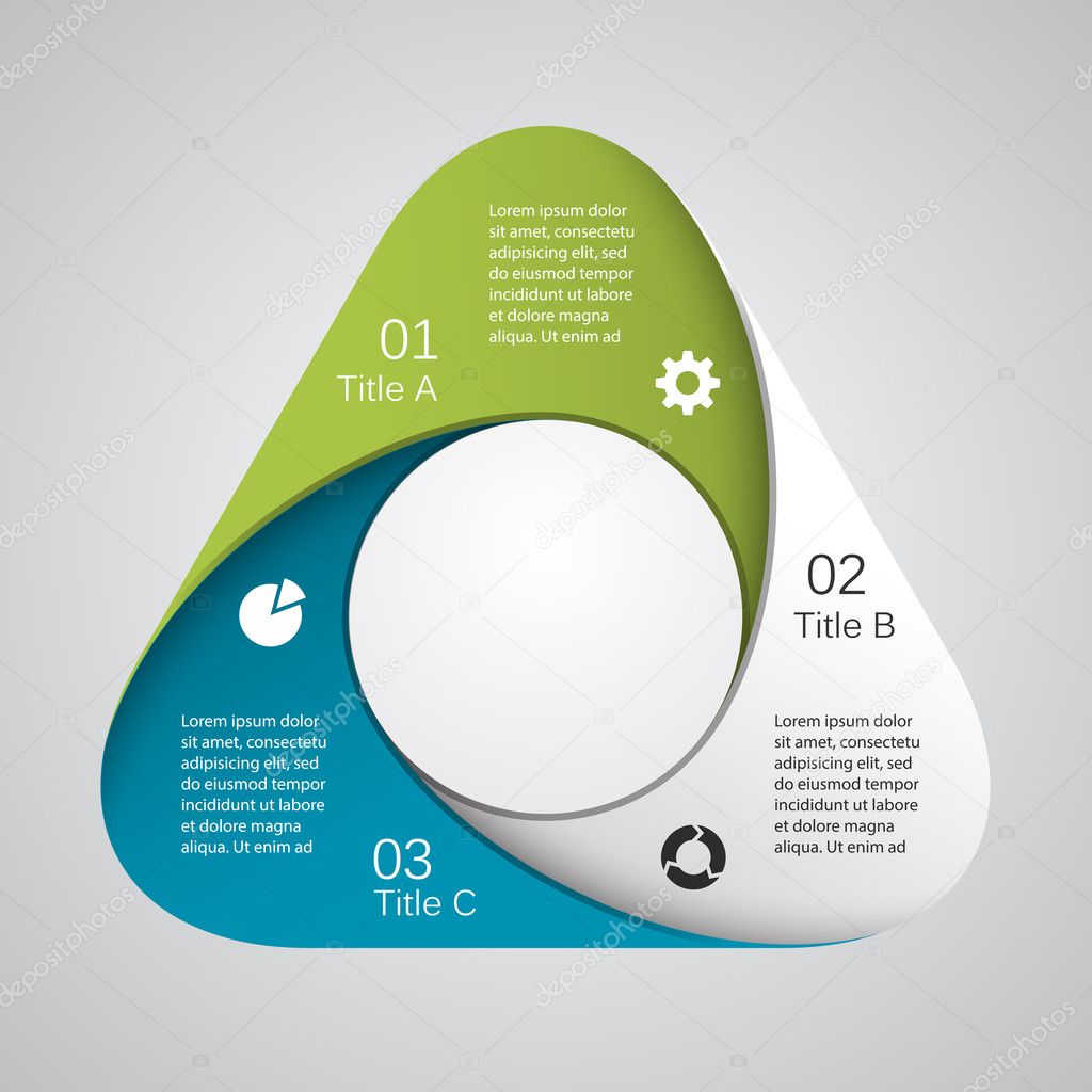 Modern vector info graphic for business project