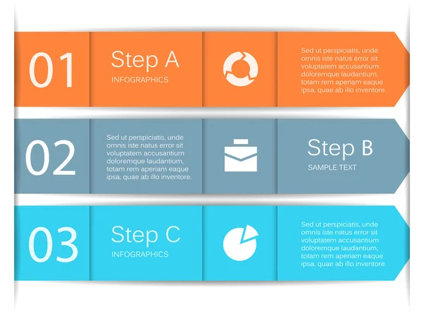 Modern vector info graphic for business project — Stock Vector