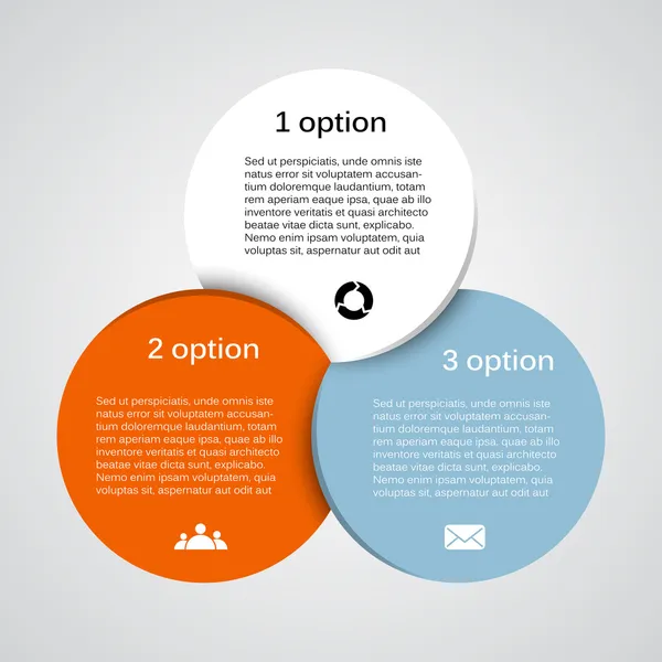 Moderno gráfico de información vectorial para proyecto empresarial — Vector de stock