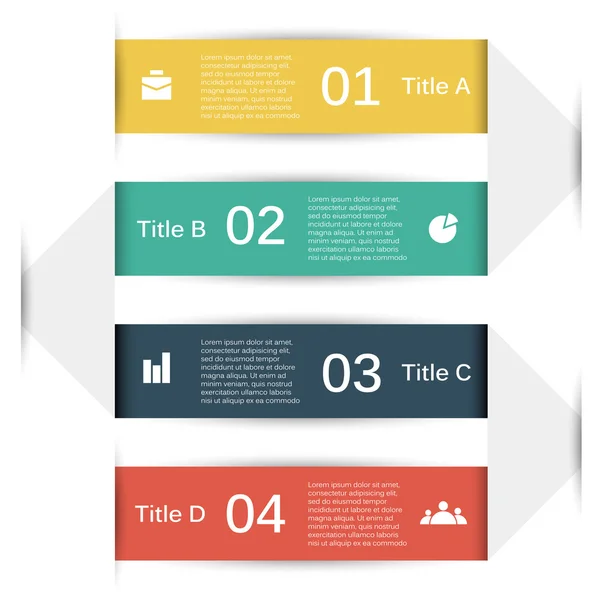 Moderno gráfico de información vectorial para proyecto empresarial — Archivo Imágenes Vectoriales