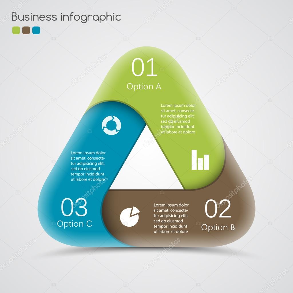 Modern vector info graphic for business project