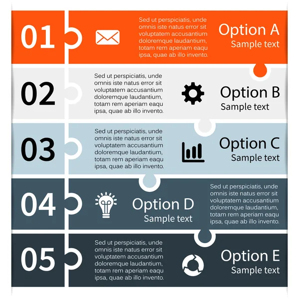 Moderno gráfico de información vectorial para proyecto empresarial — Archivo Imágenes Vectoriales