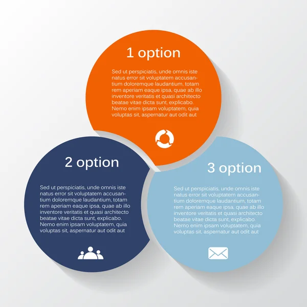 Gráfico moderno de informações vetoriais para projeto de negócios — Vetor de Stock