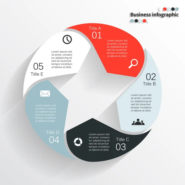 Moderne vectorafbeelding info voor zakelijk project — Stockvector