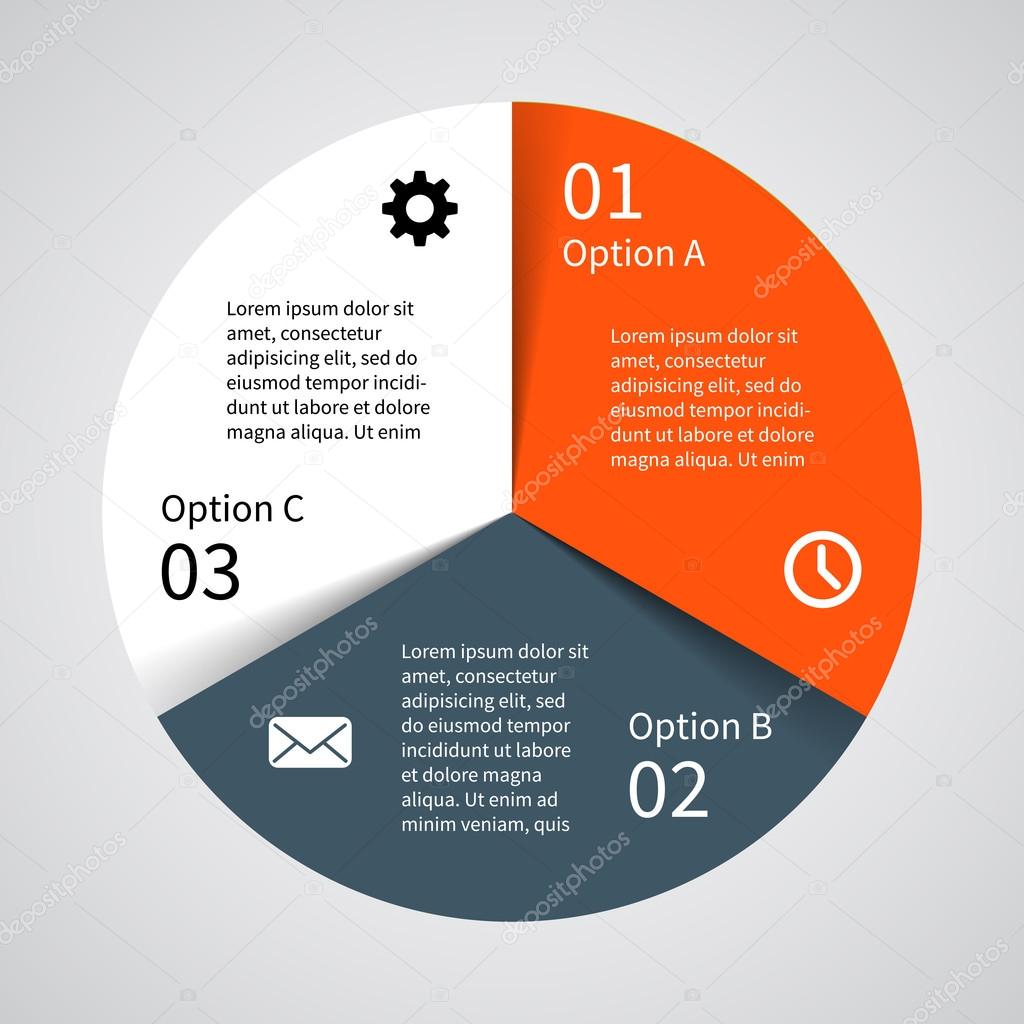 Modern vector info graphic for business project