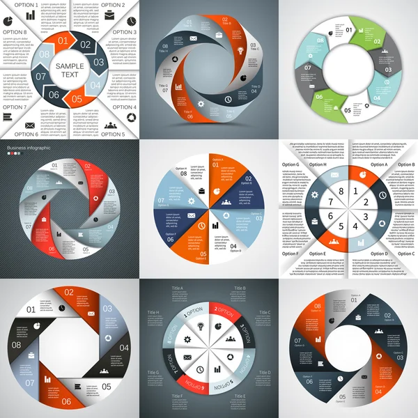 Moderne Vektorinformationsgrafik für Geschäftsprojekte — Stockvektor