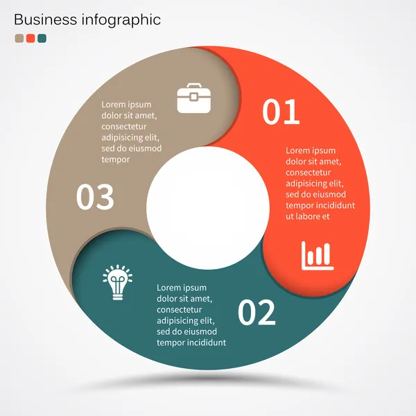 Modern vector info graphic for business project — Stock Vector