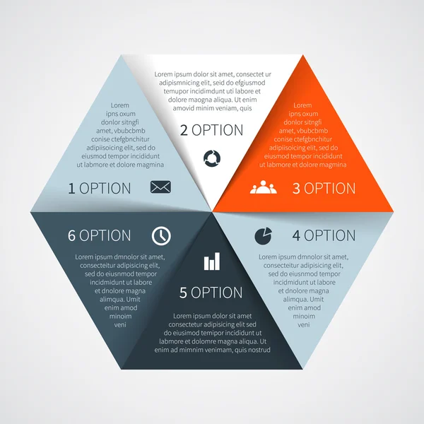 Moderno gráfico de información vectorial para proyecto empresarial — Archivo Imágenes Vectoriales