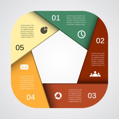 iş projesi için modern vektör bilgi grafiği