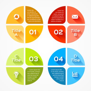 iş projesi için modern vektör bilgi grafiği