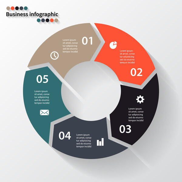Круговые стрелки для вашей инфо-графики
