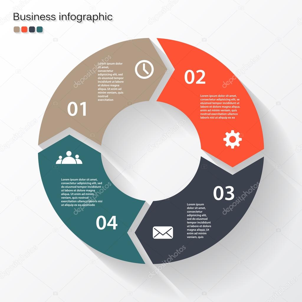 Circle arrows for your info graphic