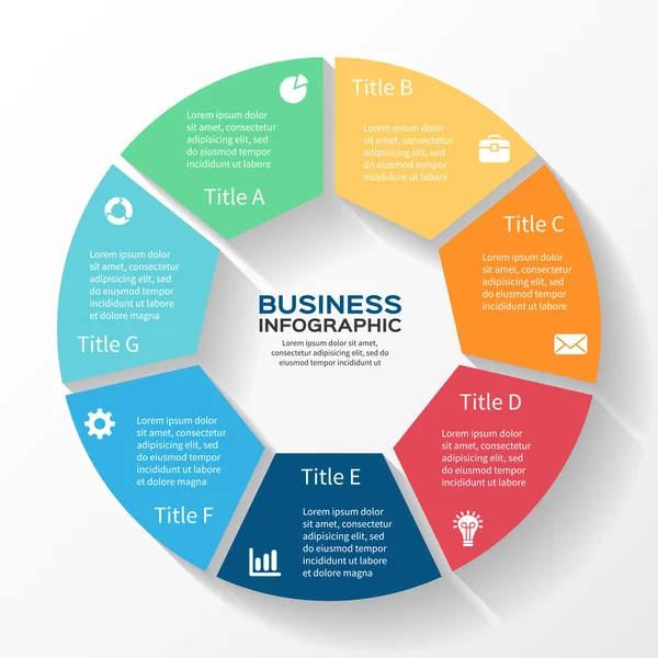 Modern vector info graphic for business project — Stock Vector