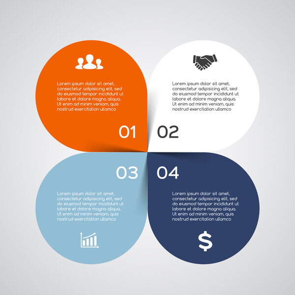 Modern vector info graphic for business project