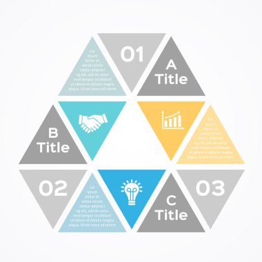 Modern vektör Infographic iş projesi