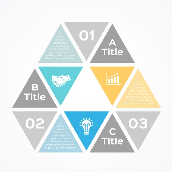 Infographie vectorielle moderne pour projet d'entreprise — Image vectorielle