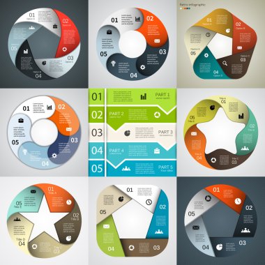 iş projesi için Infographics modern vektör