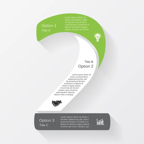 Infografía de negocios vectoriales, diagrama, presentación — Vector de stock