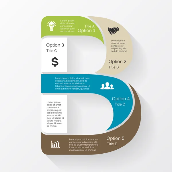 Vektor Business Infografik, Diagramm, Präsentation — Stockvektor