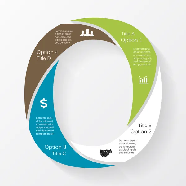 Biznes wektora infographic, schemat, prezentacja — Wektor stockowy
