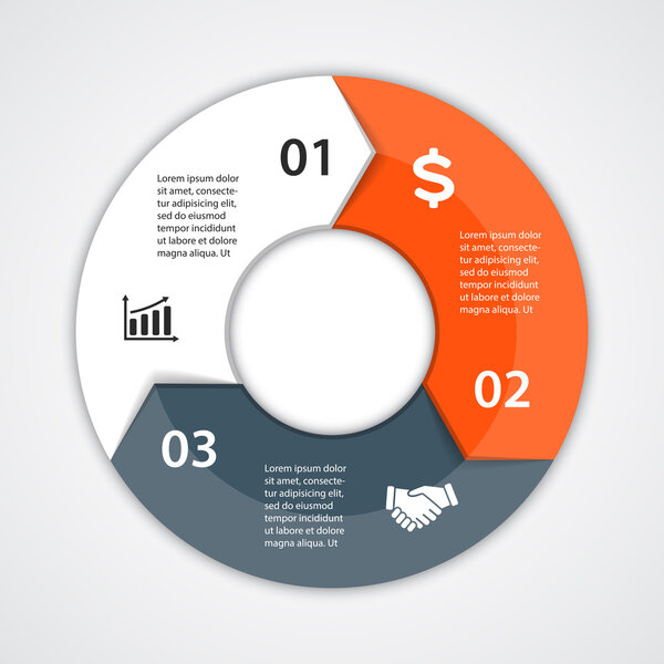 Vector circle diagram infographic for business presentation