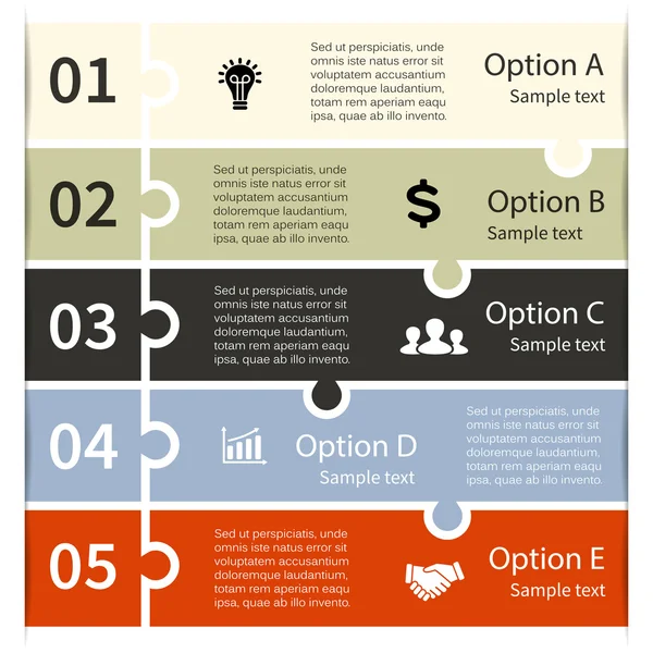 Diagramme vectoriel en cercle infographique pour la présentation de l'entreprise — Image vectorielle