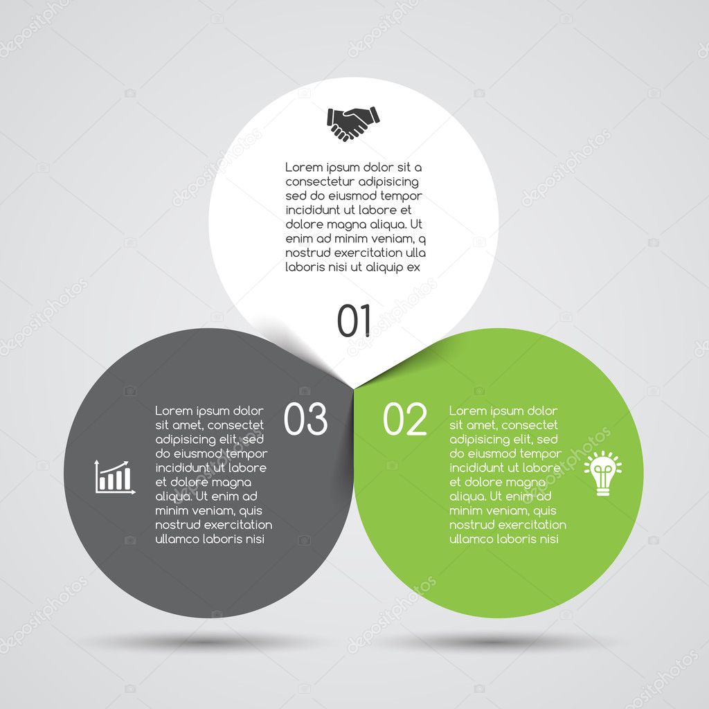 Vector circle diagram infographic for business presentation