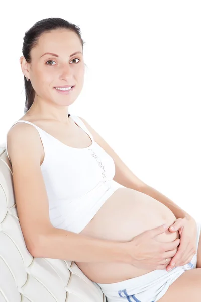 Mujer embarazada joven — Foto de Stock