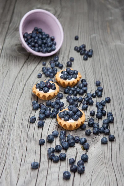 迷你的蓝莓馅饼 — 图库照片