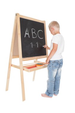 küçük bir okul çocuğu