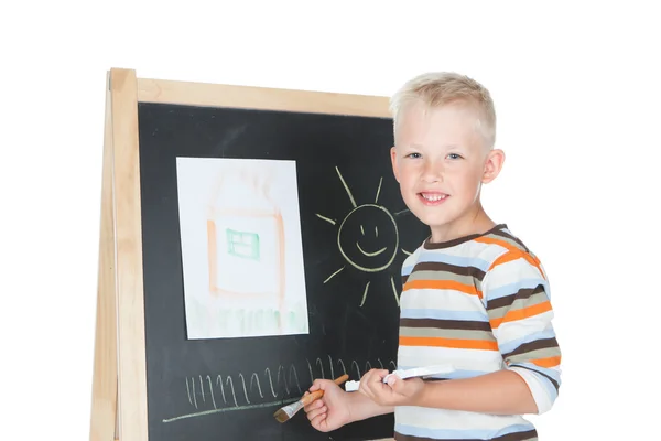 Little schoolboy — Stock Photo, Image