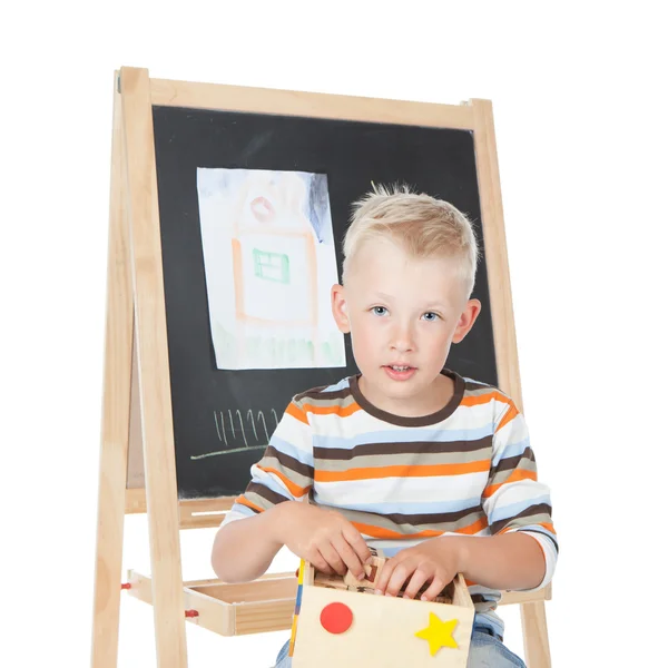 Little schoolboy — Stock Photo, Image