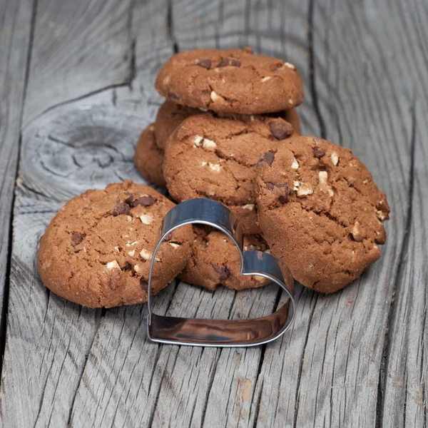 Galletas con chips de chocolate —  Fotos de Stock