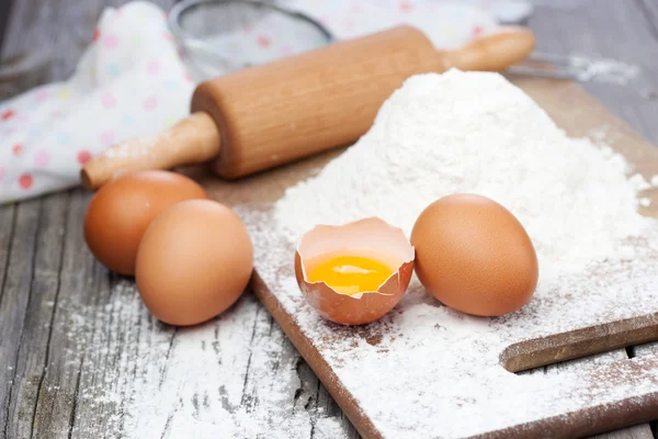 Zutaten zum Backen — Stockfoto