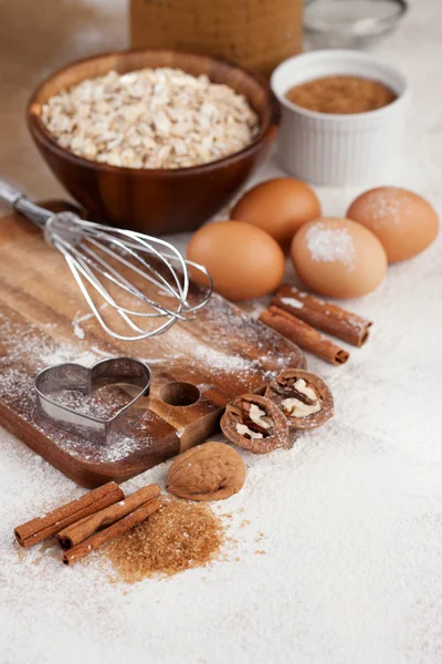 Ingredientes para panificação — Fotografia de Stock