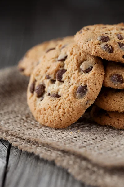 Galletas con chips de chocolate —  Fotos de Stock